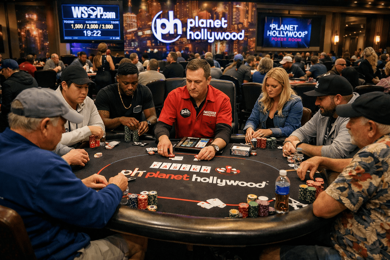 salle de poker Planet Hollywood
