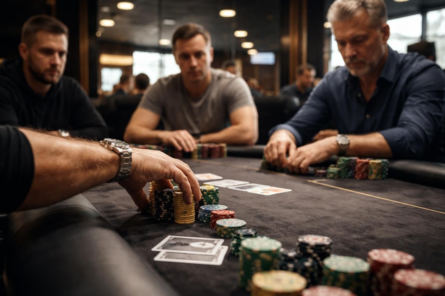 découvrez l'ambiance unique et captivante du playground poker club à kahnawake, canada, un lieu incontournable pour les amateurs de poker et de convivialité.